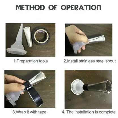 Reusable Caulking Nozzle Applicator Finishing Tool